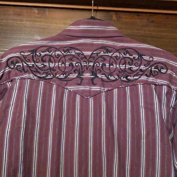 Roper Pearl Snap Button Down Western Shirt - Picture 6 of 7